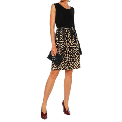 Bottega Veneta Leopardenmuster-Rock aus Kalbshaar