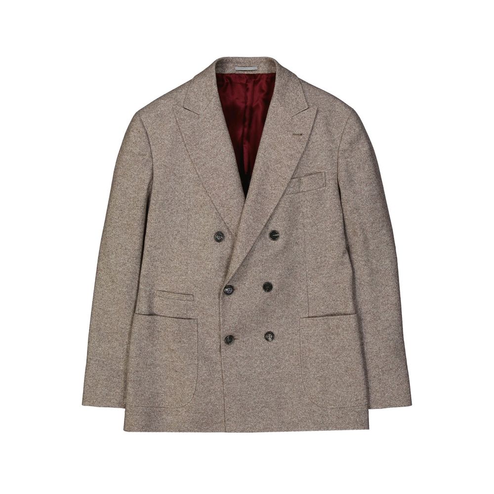 Brunello Cucinelli Zweireihige Jacke aus Wolle