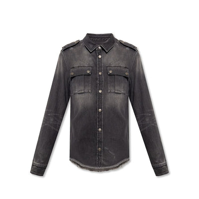 Balmain Baumwoll-Denim-Hemd