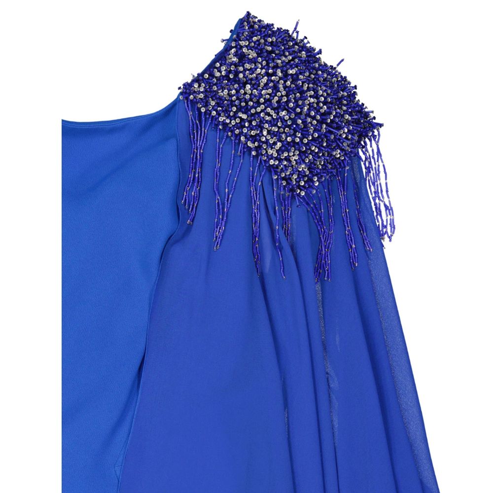 IVAN MONTESI Perlenbesetztes Schulternkleid
