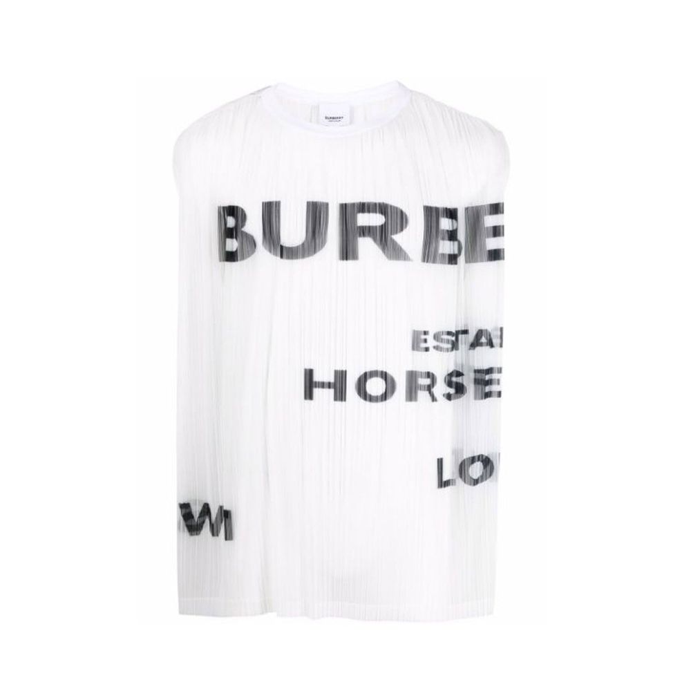 Burberry Pferdefähre Druck Mesh Tank Top