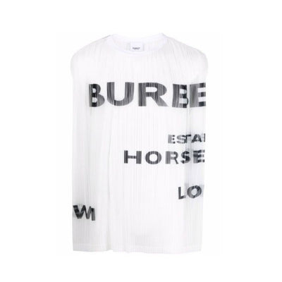Burberry Pferdefähre Druck Mesh Tank Top