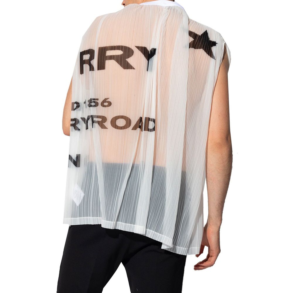 Burberry Pferdefähre Druck Mesh Tank Top
