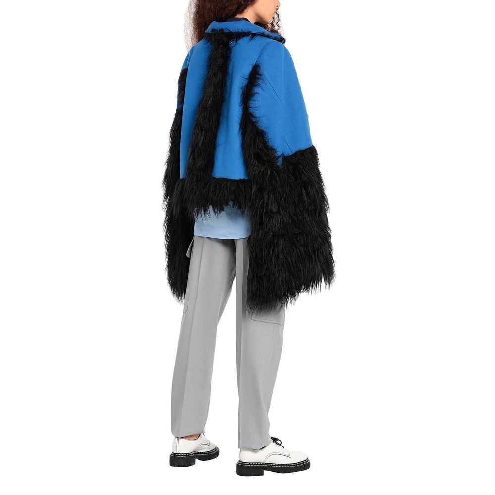 Maison Margiela Jacke mit Kunstfellbesatz und Cape
