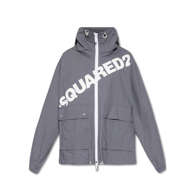 Dsquared² Logo Windbreaker mit Kapuze