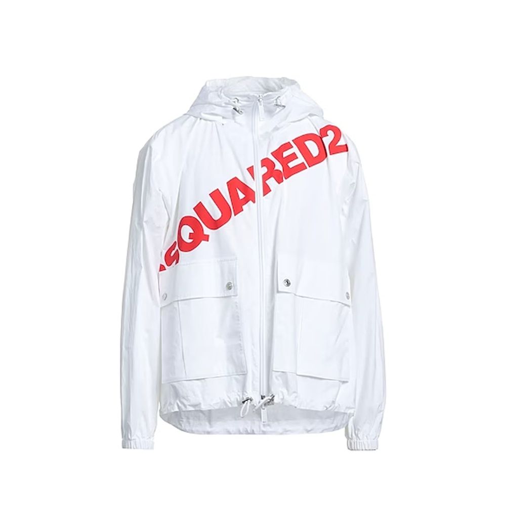 Dsquared² Logo Windbreaker mit Kapuze