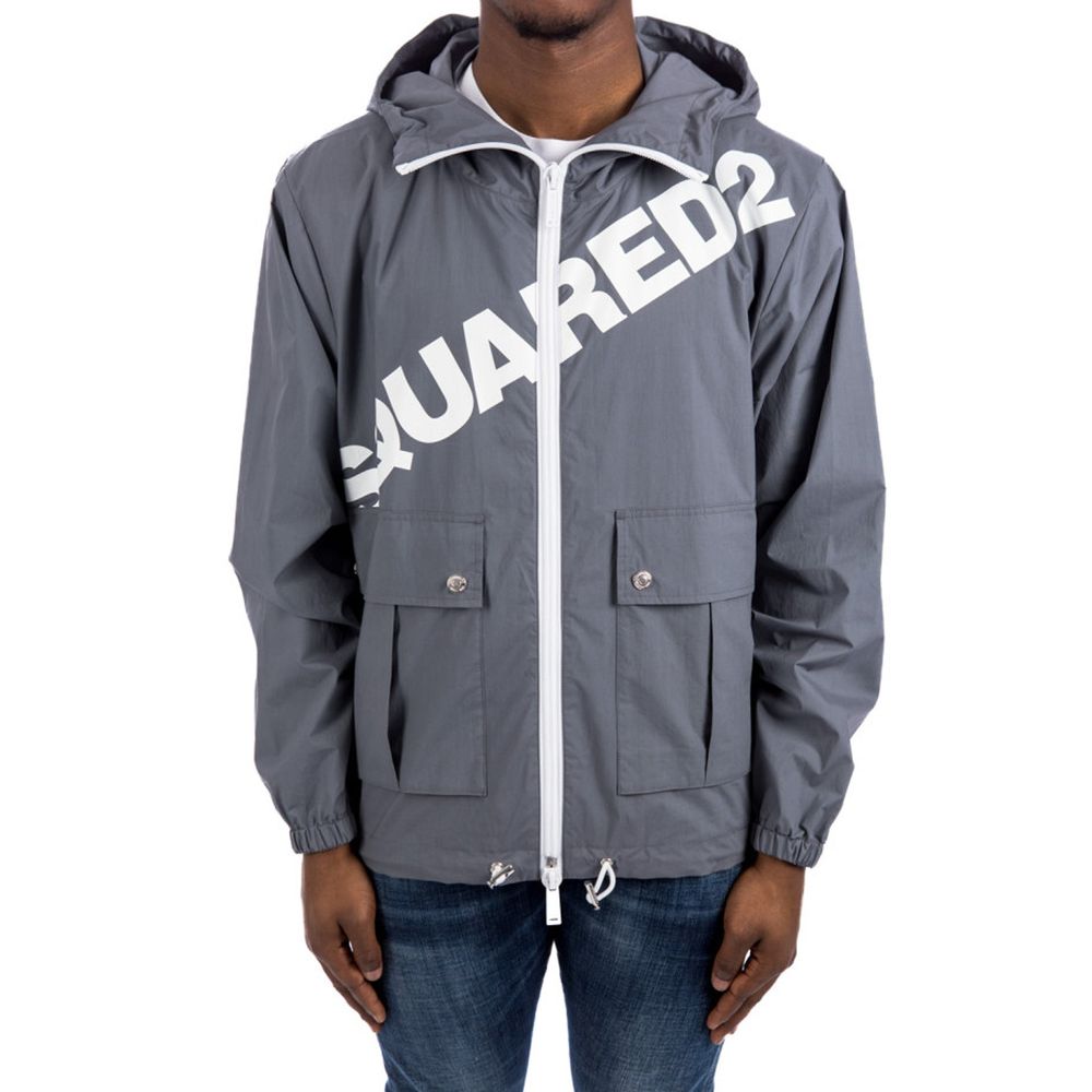 Dsquared² Logo Windbreaker mit Kapuze