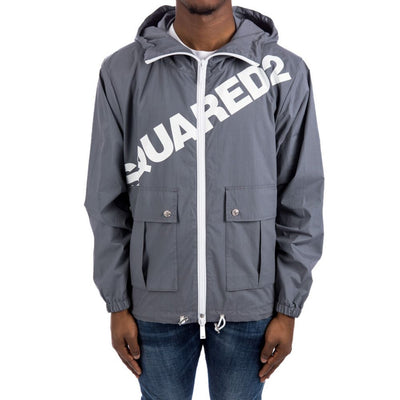 Dsquared² Logo Windbreaker mit Kapuze