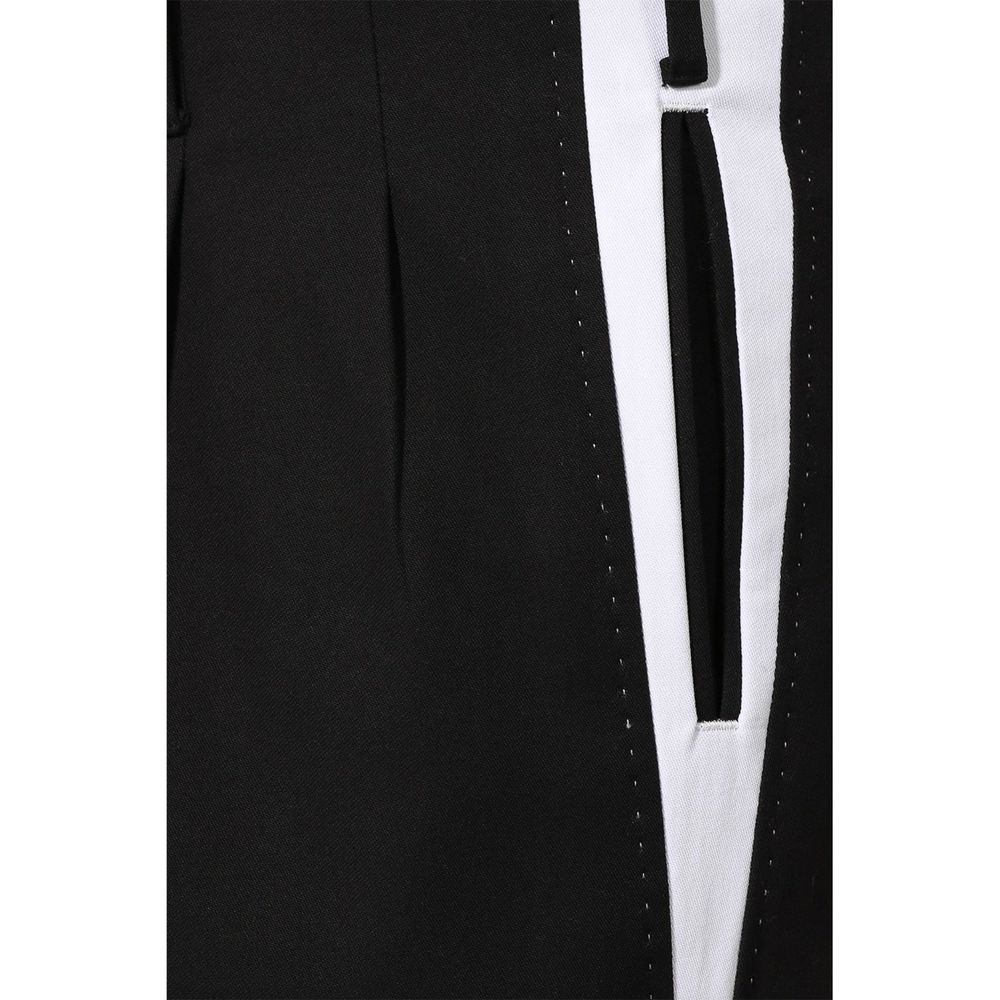 Dolce & Gabbana Hose mit Seitenstreifen und Bundfalte