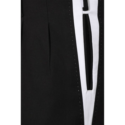 Dolce & Gabbana Hose mit Seitenstreifen und Bundfalte