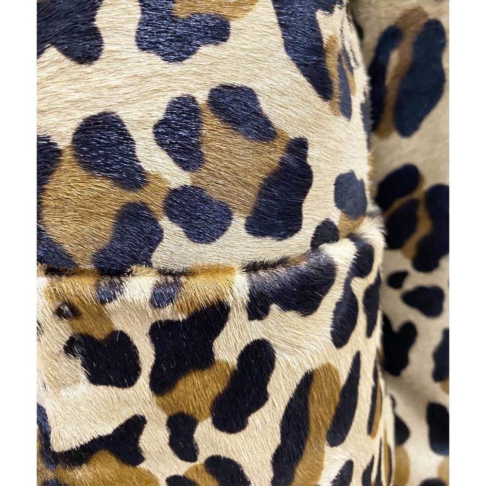 Dsquared² Leopard Kalbshaar Cropped Jacket