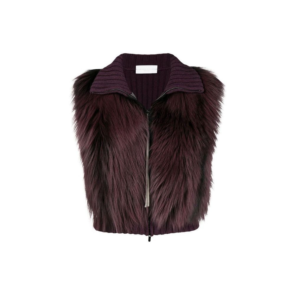 Fabiana Filippi Fuchs Pelz Strickweste Jacke