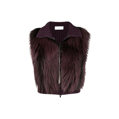 Fabiana Filippi Fuchs Pelz Strickweste Jacke