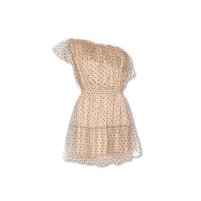 Gucci Ein-Schulter-Tüllkleid