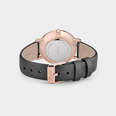 Cluse Graue Lederuhr