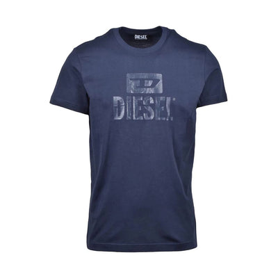 Diesel T-Shirt aus blauer Baumwolle