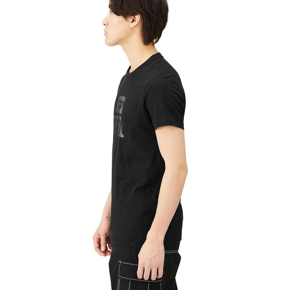 Diesel Schwarzes T-Shirt aus Baumwolle