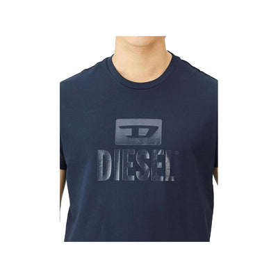 Diesel T-Shirt aus blauer Baumwolle