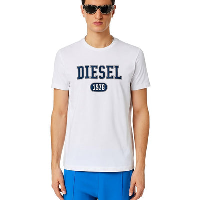 Diesel T-Shirt aus weißer Baumwolle