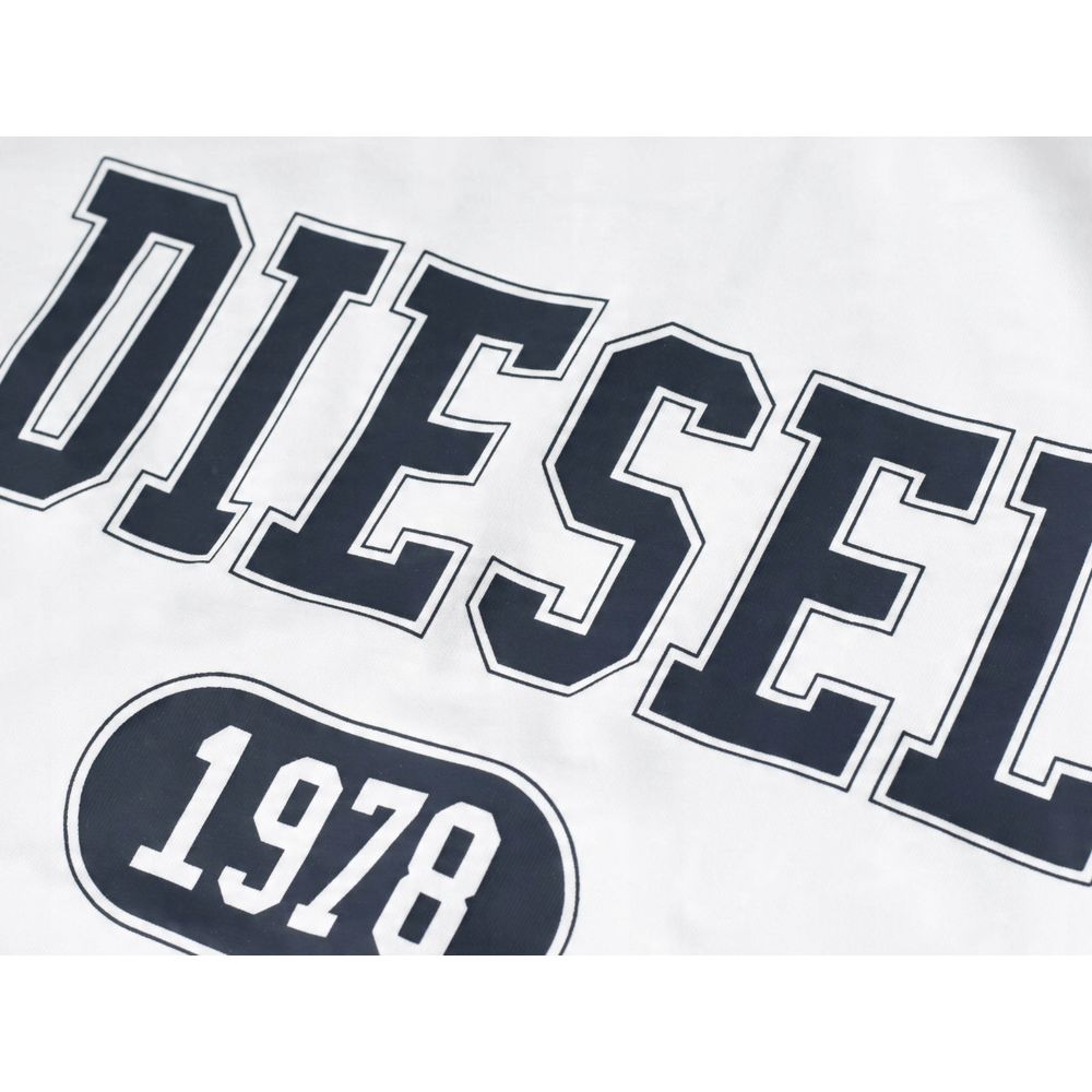 Diesel T-Shirt aus weißer Baumwolle