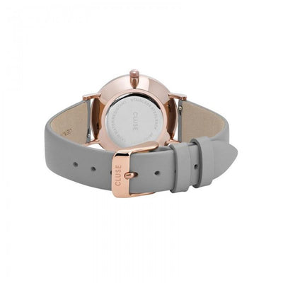 Cluse Graue Lederuhr