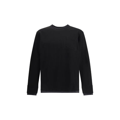 Sacai Baumwoll-Jersey mit langen Ärmeln
