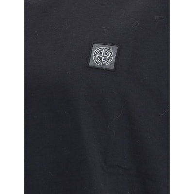 Stone Island T-Shirt mit Logoaufnäher