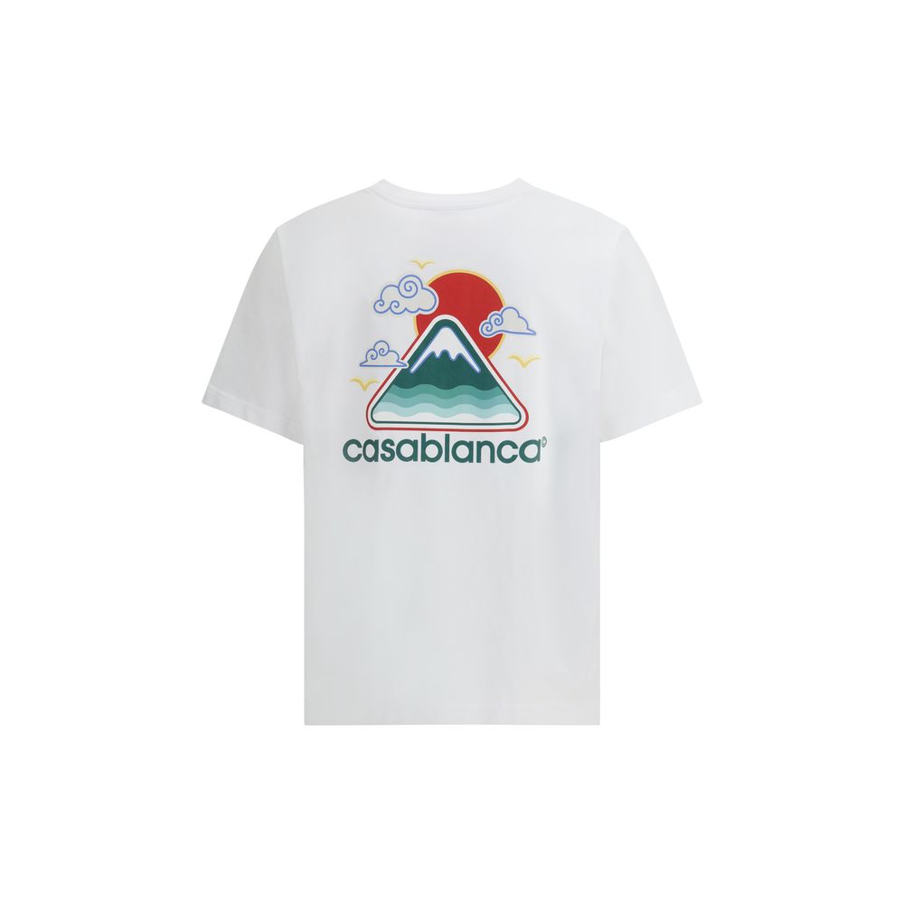 Casablanca Montagne OndulÉe Siebdruck Tshirt