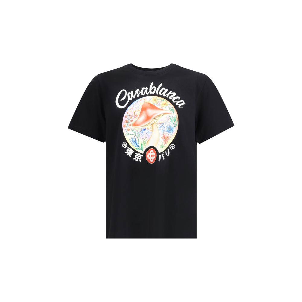 Casablanca T-Shirt mit Pilz-Emblem