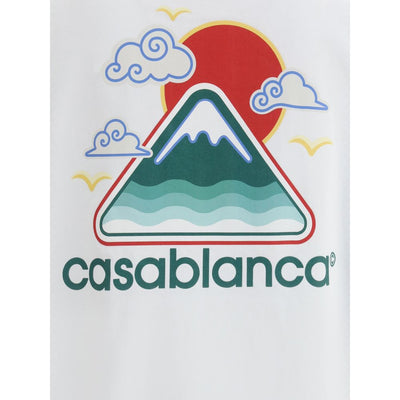 Casablanca Montagne OndulÉe Siebdruck Tshirt