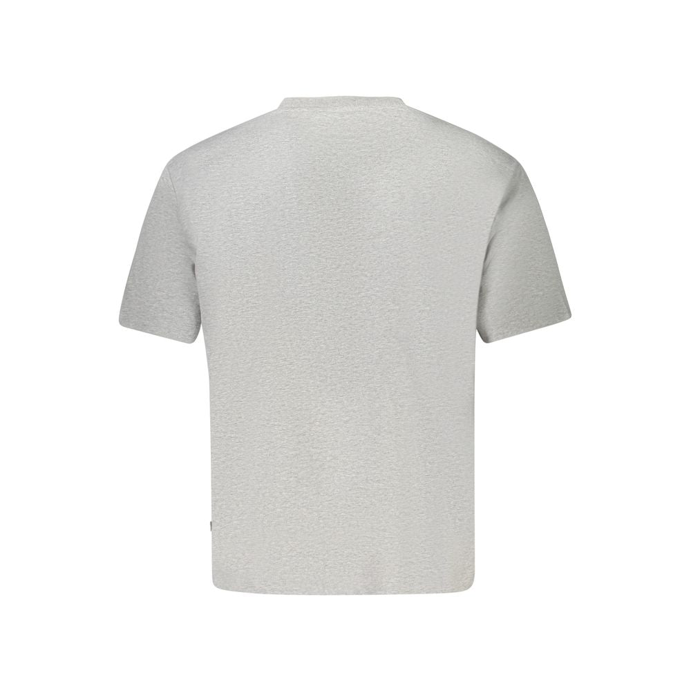 Guess Jeans Graues T-Shirt aus Bio-Baumwolle für Frauen