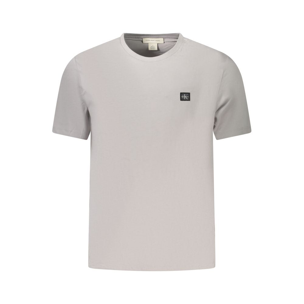 Calvin Klein Graues Baumwolle Männer T-Shirt