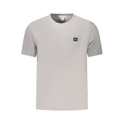 Calvin Klein Graues Baumwolle Männer T-Shirt