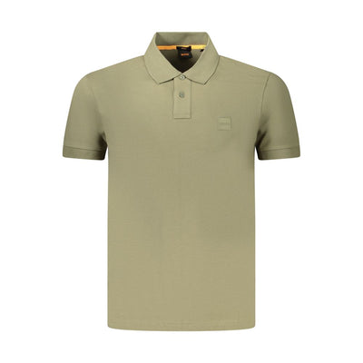 Hugo Boss Grünes Baumwoll-Poloshirt für Männer