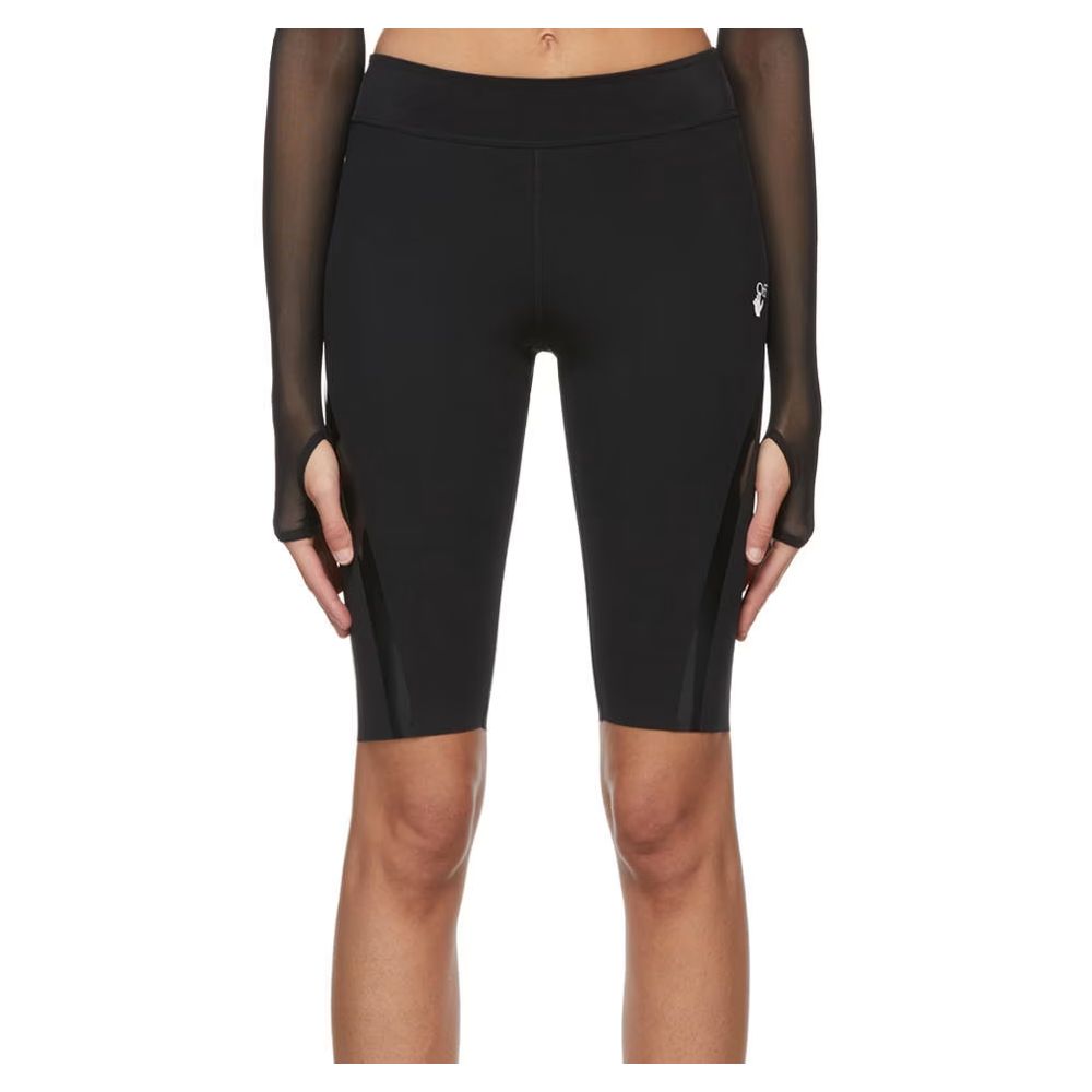 Off-White Schwarzes Nylon kurz
