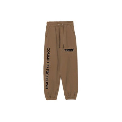 Comme Des Fuckdown Braune Baumwolljeans &amp