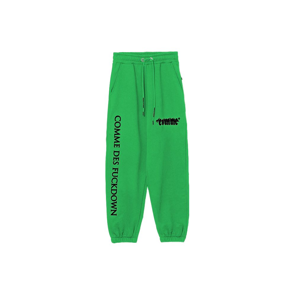 Comme Des Fuckdown Grüne Baumwolljeans &amp