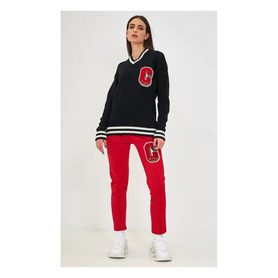 Comme Des Fuckdown Rote Polyester Jeans &amp