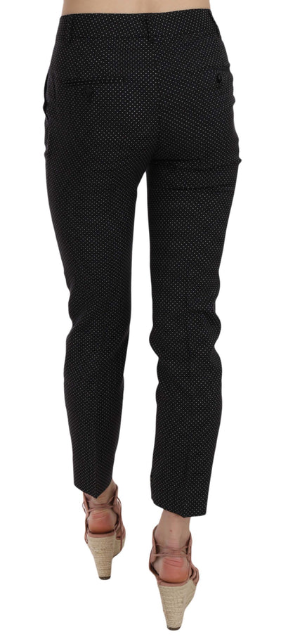 Dolce & Gabbana Polka Dot Slim Capri Hose Tapered Pants