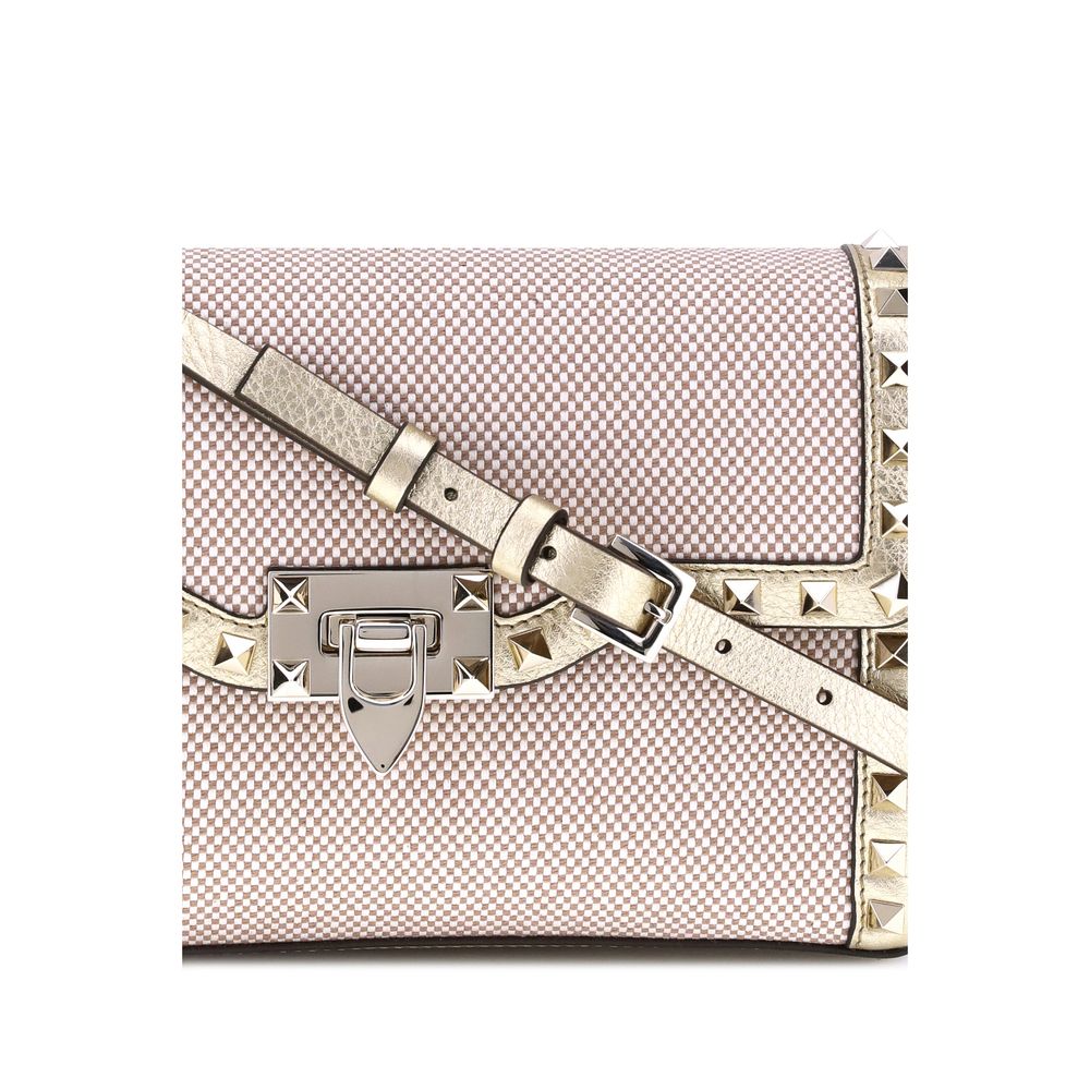 Valentino Garavani Kleine Canvas Rockstud Umhängetasche