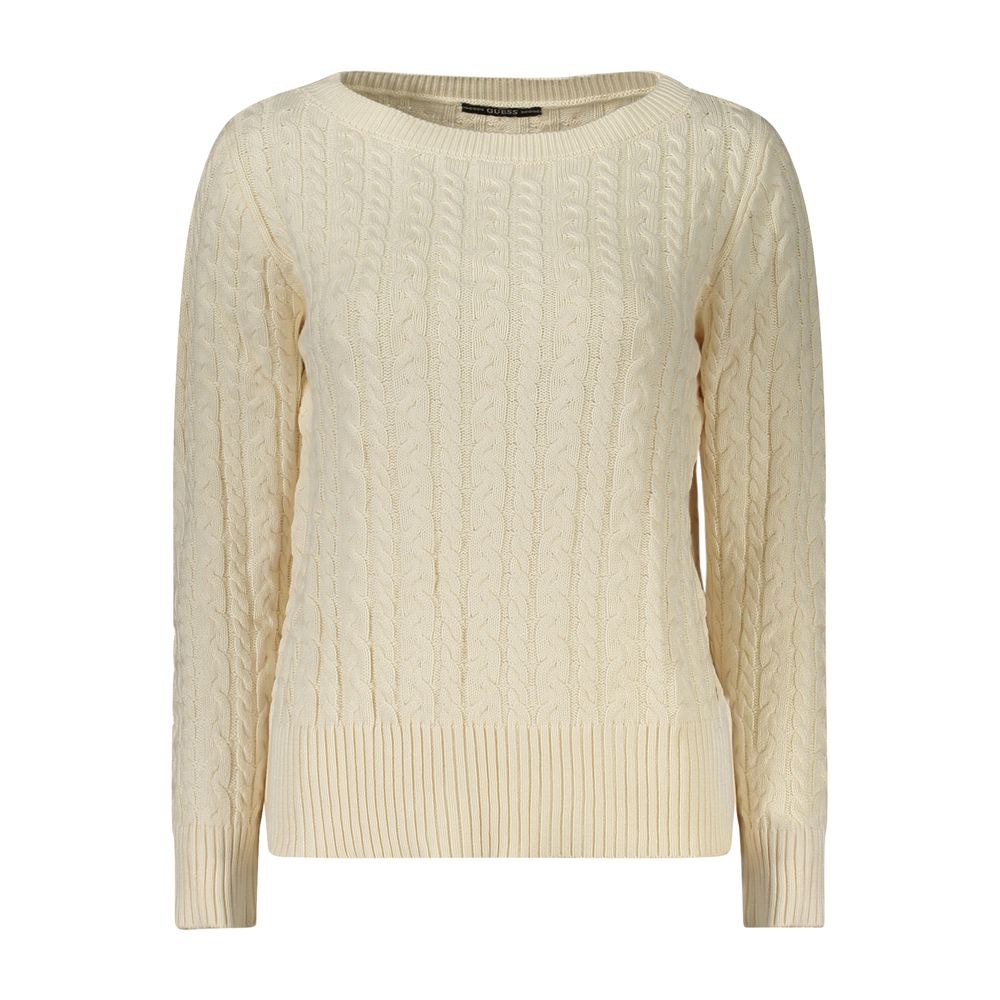 Guess Jeans Weißer Baumwollpullover