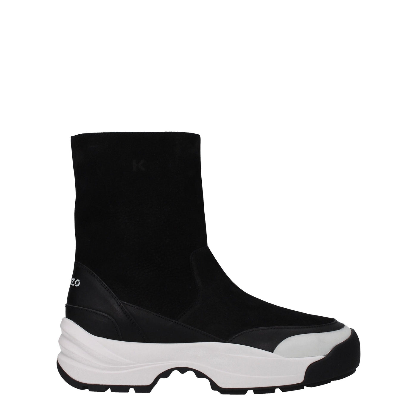 Kenzo Schwarze Lederstiefeletten