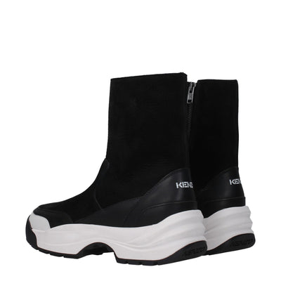 Kenzo Schwarze Lederstiefeletten