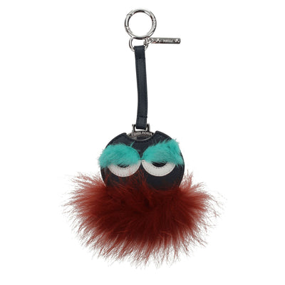 Fendi Multicolor Pelz Schlüsselanhänger