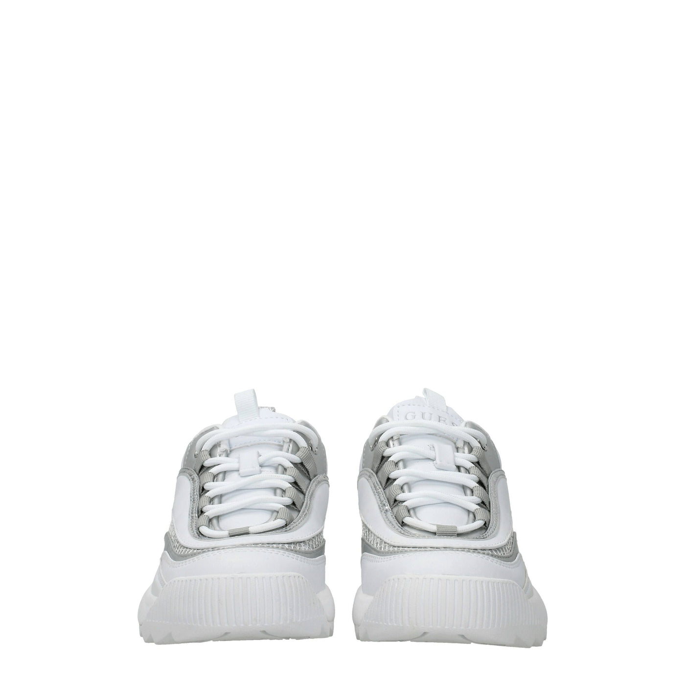 Guess Weiße klobige Turnschuhe aus Polyethylen