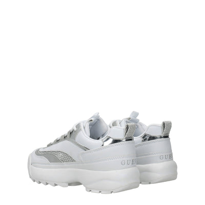 Guess Weiße klobige Turnschuhe aus Polyethylen