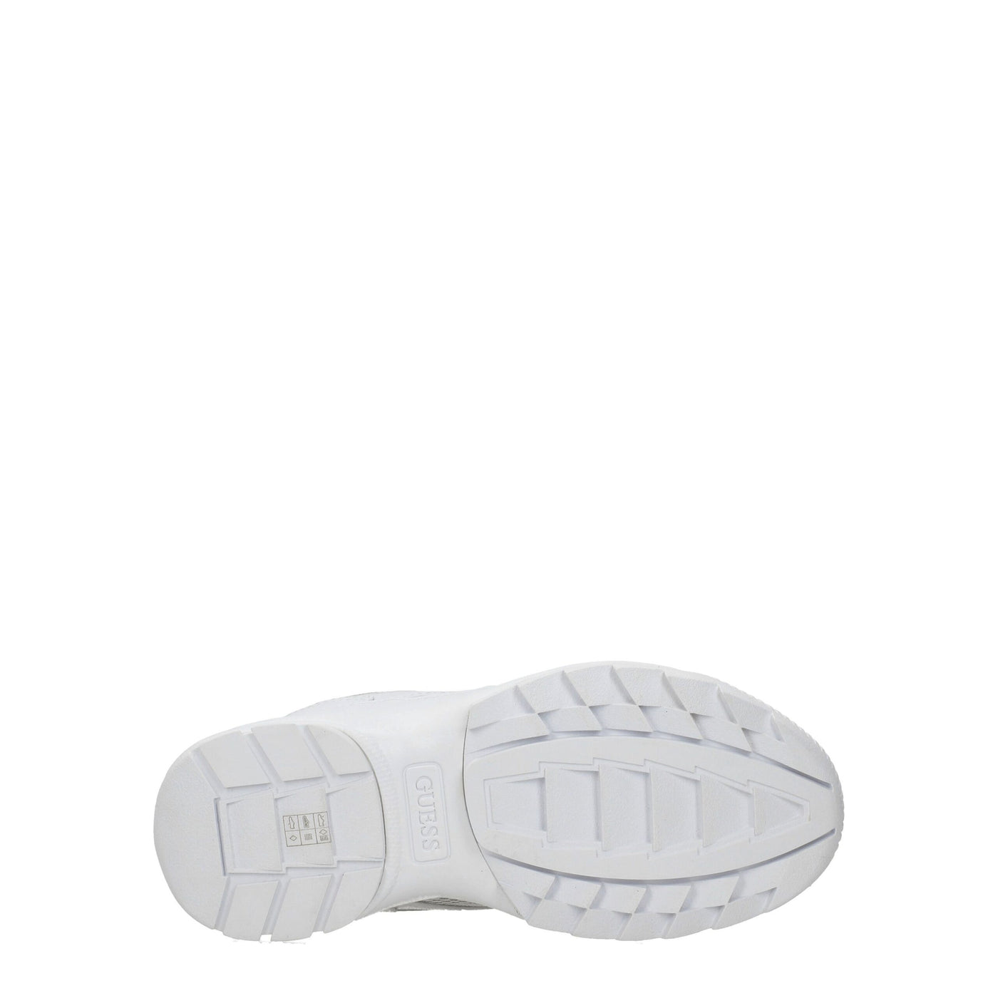 Guess Weiße klobige Turnschuhe aus Polyethylen
