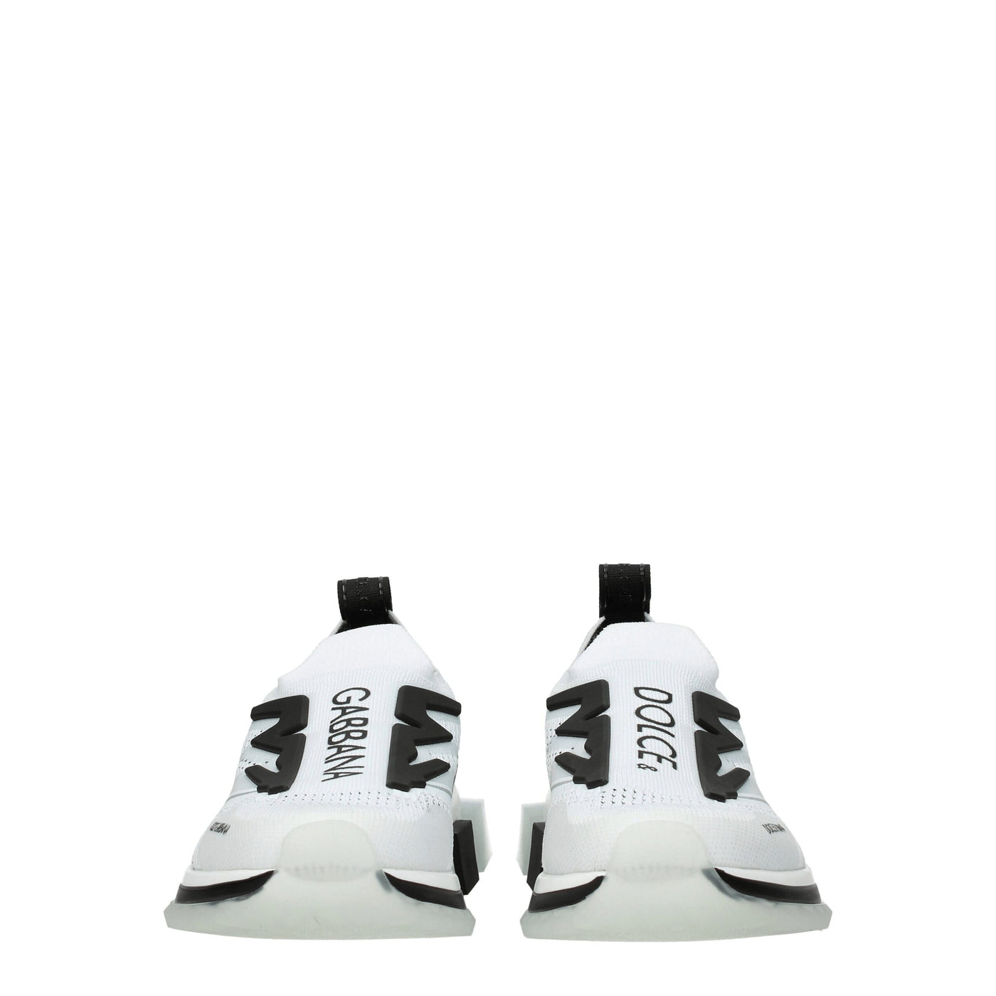 Dolce & Gabbana Weißer Stoff Sportliche Turnschuhe