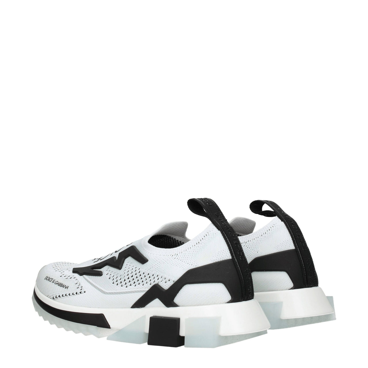 Dolce & Gabbana Weißer Stoff Sportliche Turnschuhe