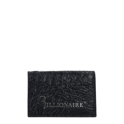 Billionaire Italian Couture Blaue Krokodil-Kartenhalter
